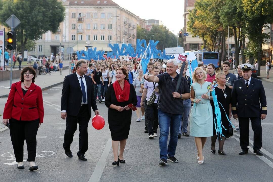 Klaipėdoje studentų eisena