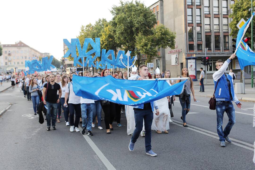 Klaipėdoje studentų eisena