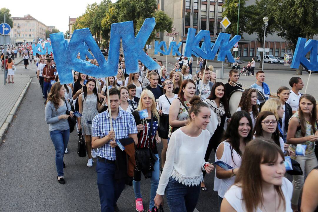 Klaipėdoje studentų eisena
