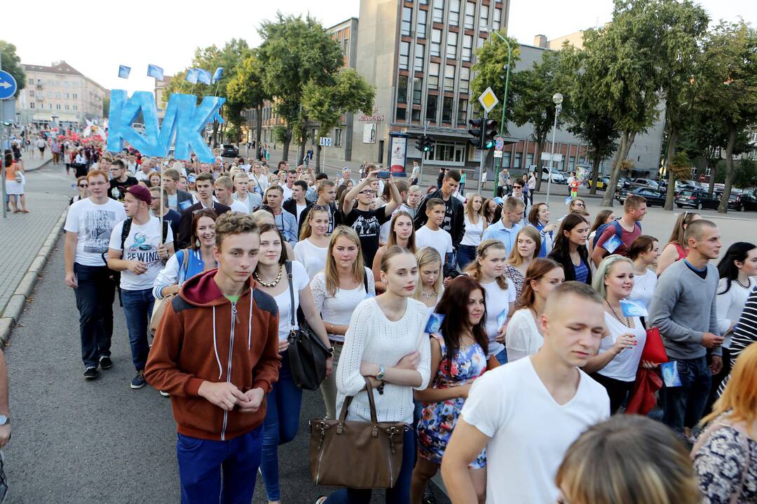 Klaipėdoje studentų eisena