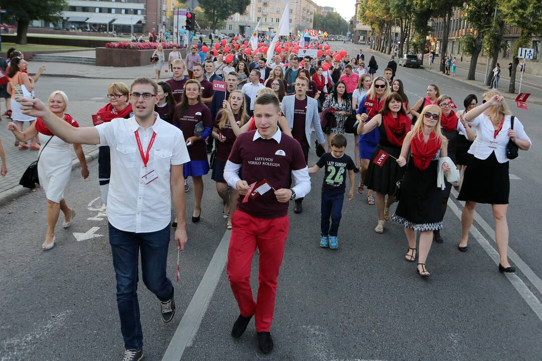 Klaipėdoje studentų eisena