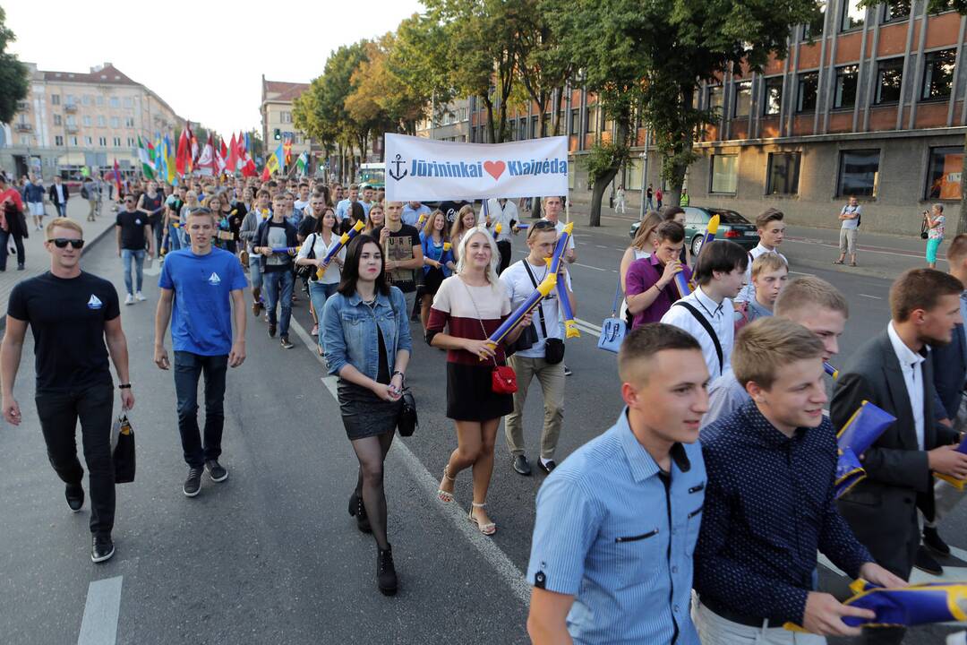 Klaipėdoje studentų eisena