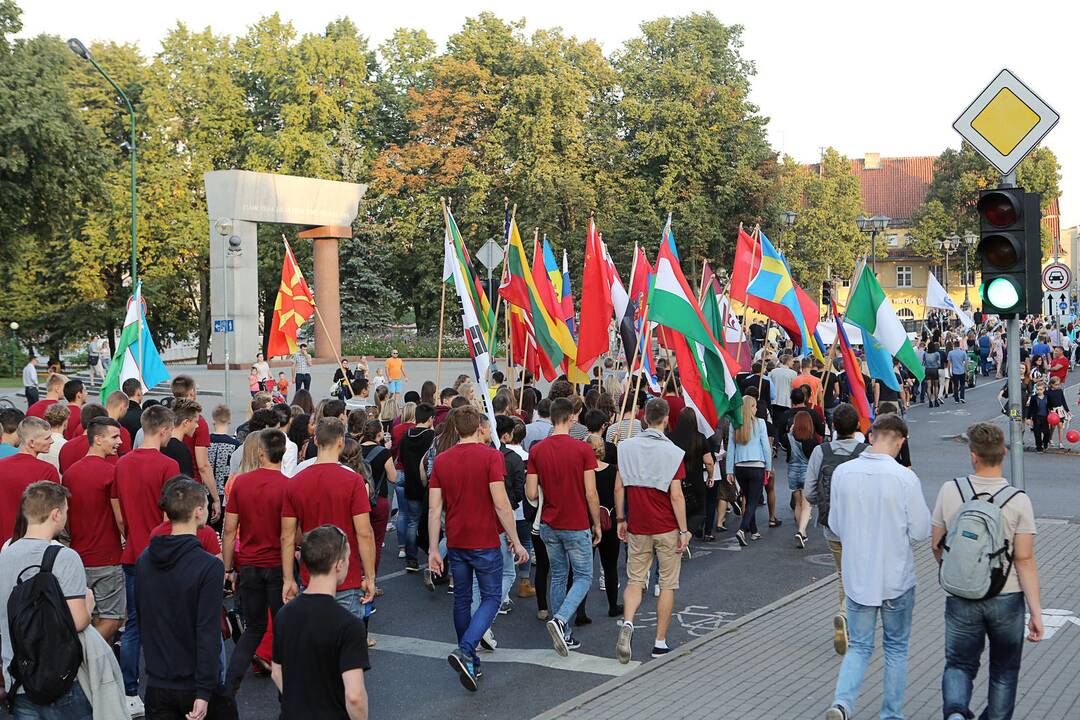 Klaipėdoje studentų eisena