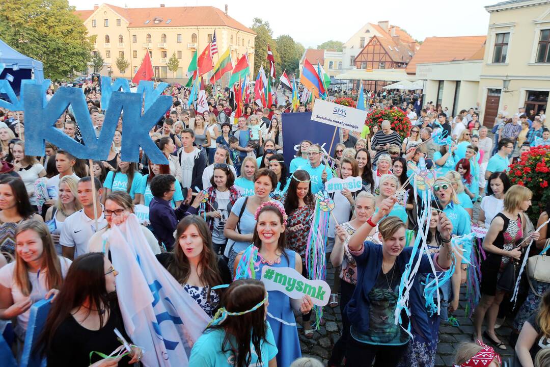 Klaipėdoje studentų eisena
