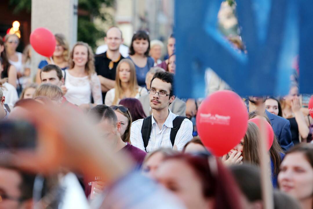 Klaipėdoje studentų eisena