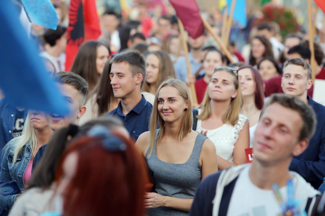 Klaipėdoje studentų eisena