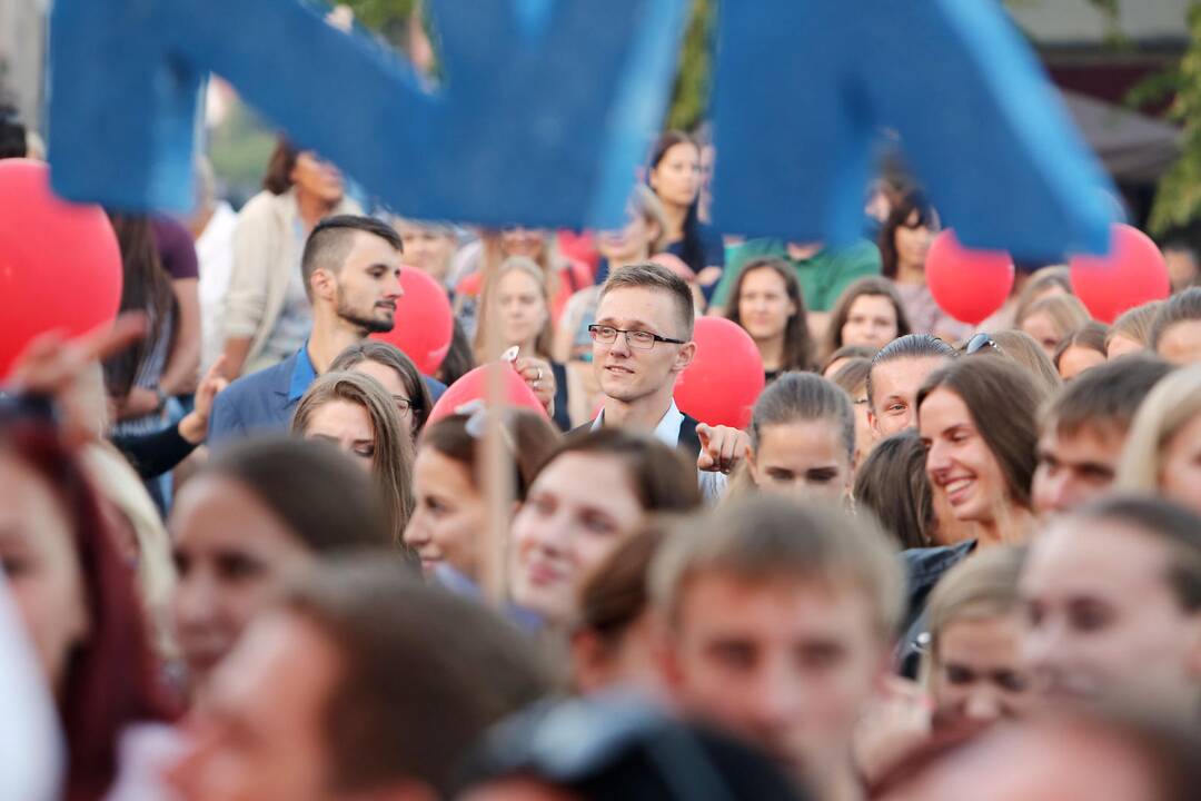 Klaipėdoje studentų eisena