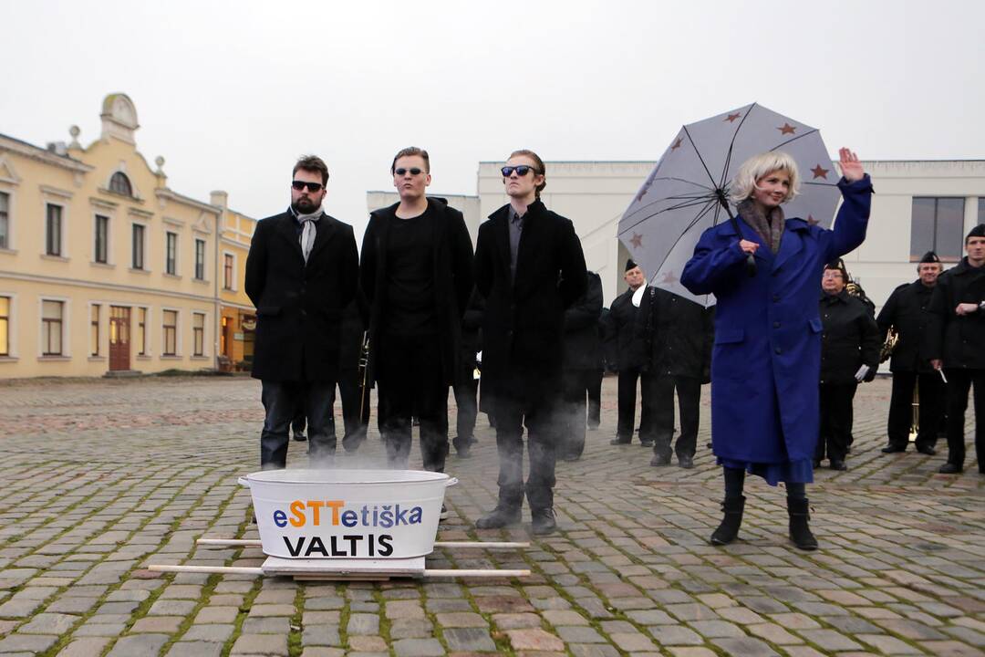 Antikorupcijos akcija teatro aikštėje