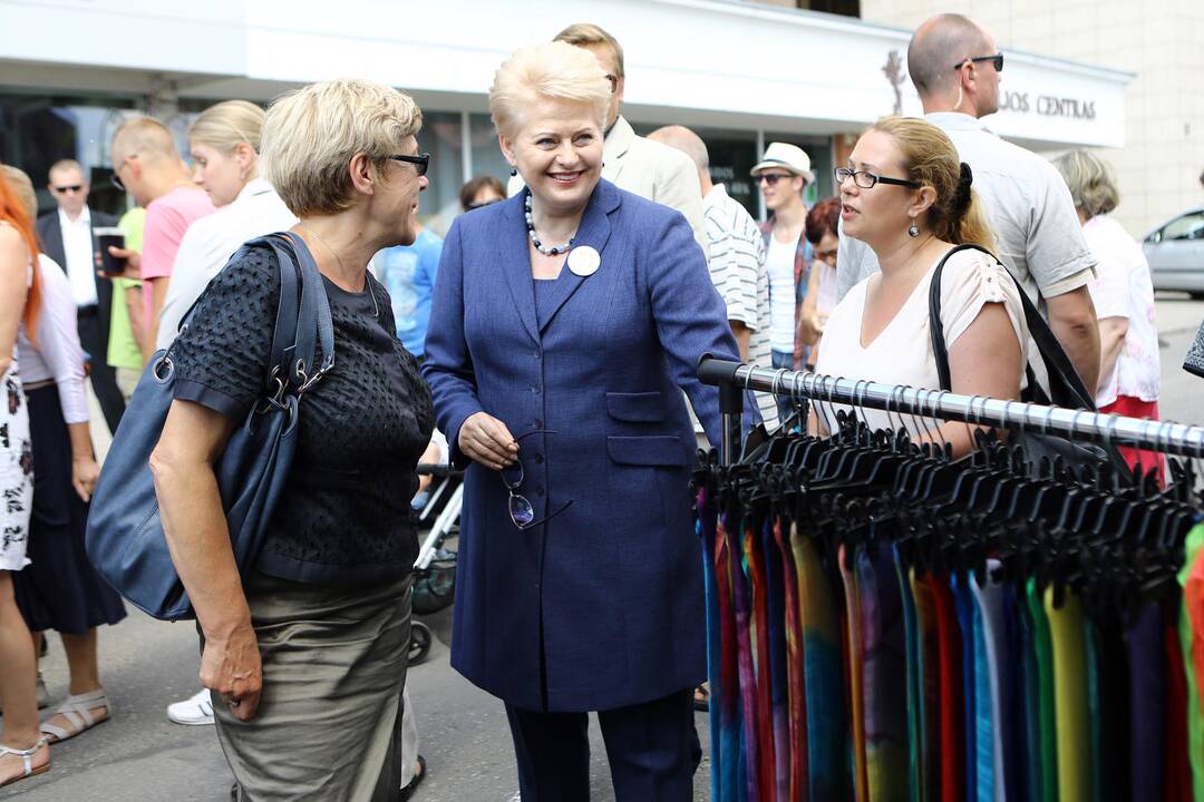 Prezidentė lankėsi mugėje