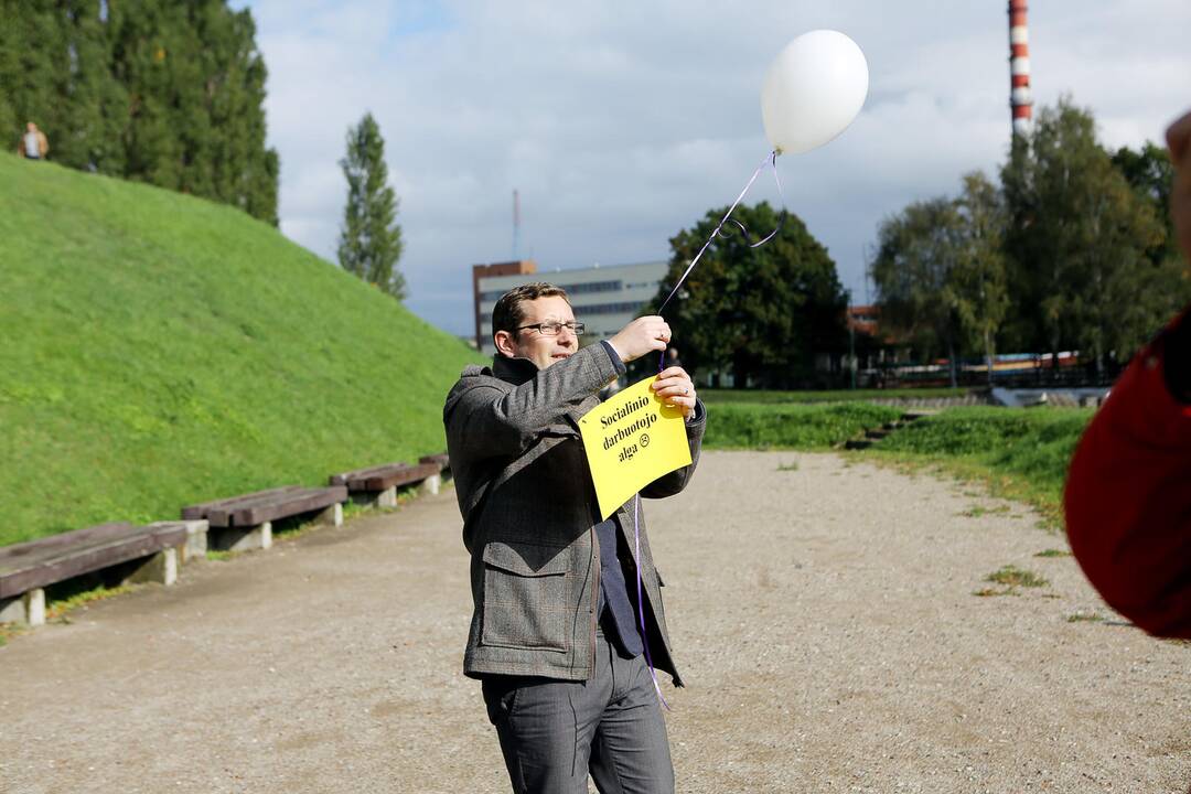 Socialinių darbuotojų akcija