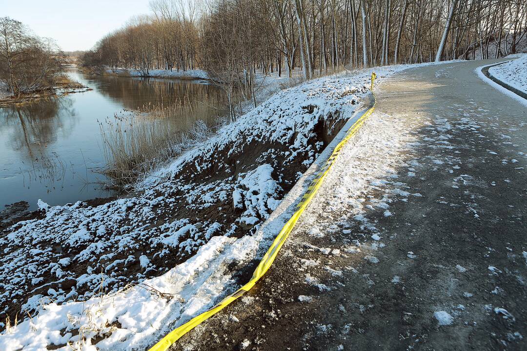 Į brangų dviračių taką kėsinasi Danės upė