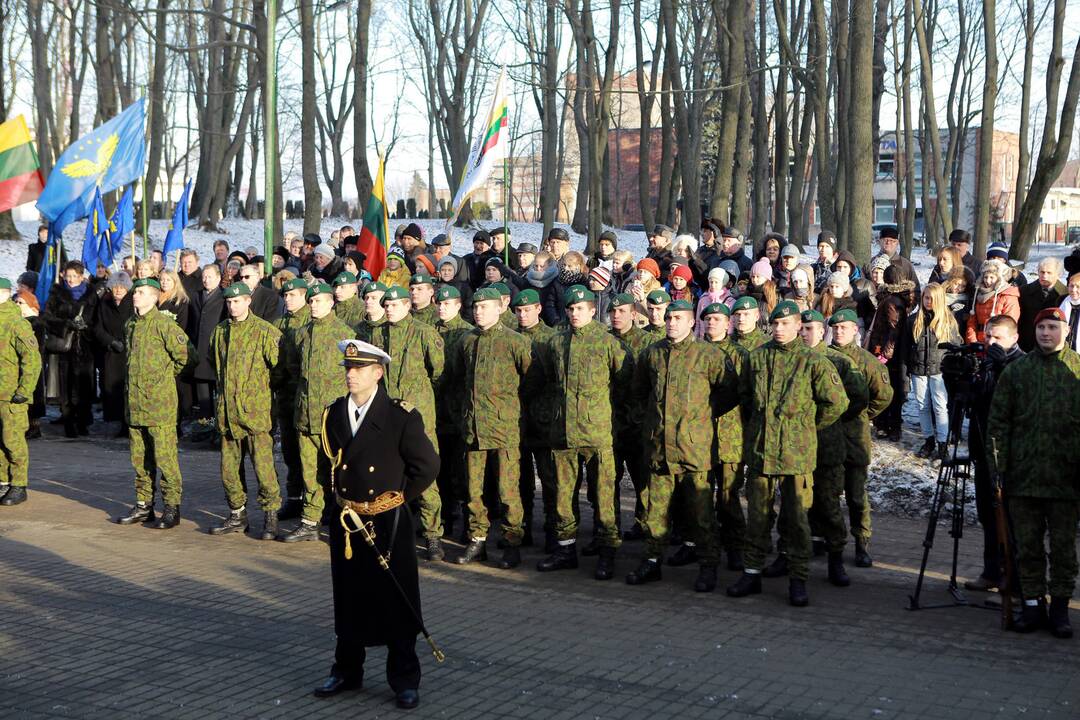 Iškilmingoje ceremonijoje pagerbti žuvusieji už Klaipėdos kraštą