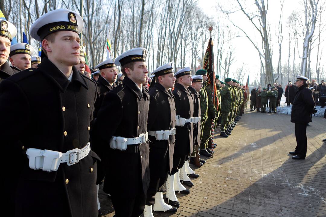 Iškilmingoje ceremonijoje pagerbti žuvusieji už Klaipėdos kraštą