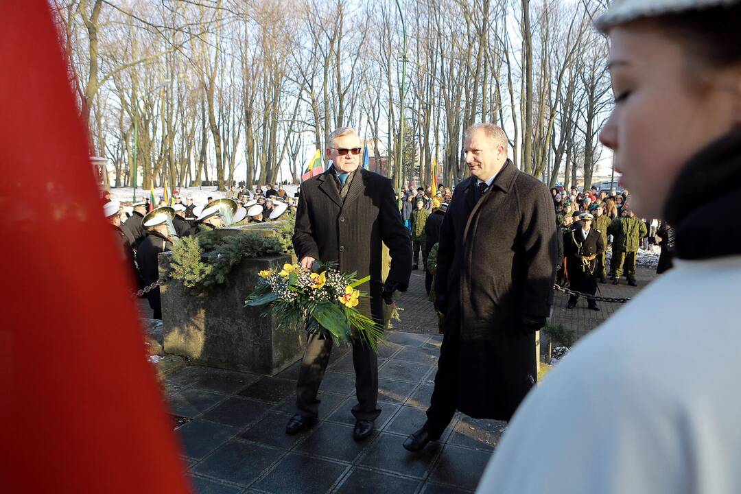 Iškilmingoje ceremonijoje pagerbti žuvusieji už Klaipėdos kraštą