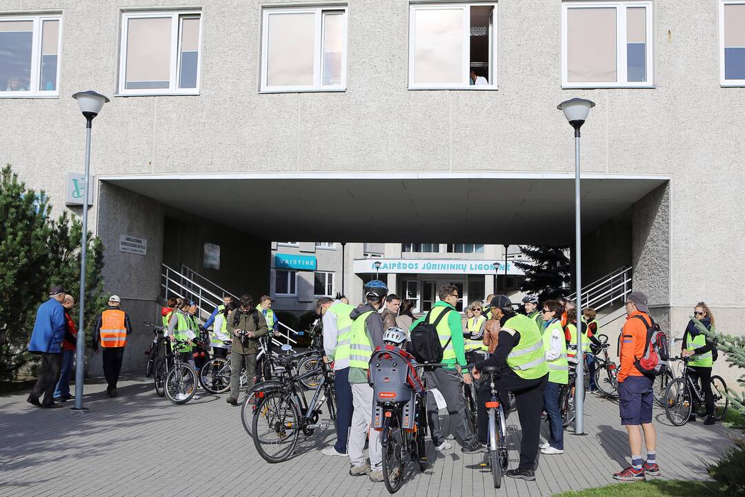Jūrininkų ligoninės žygis dviračiais