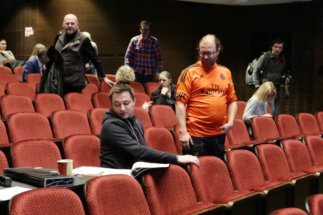 Spektaklio "Juoda dėžutė" spaudos konferencija