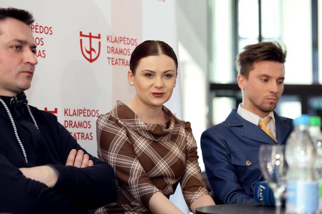 Spektaklio "Juoda dėžutė" spaudos konferencija