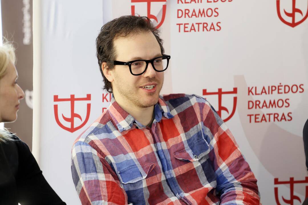 Spektaklio "Juoda dėžutė" spaudos konferencija