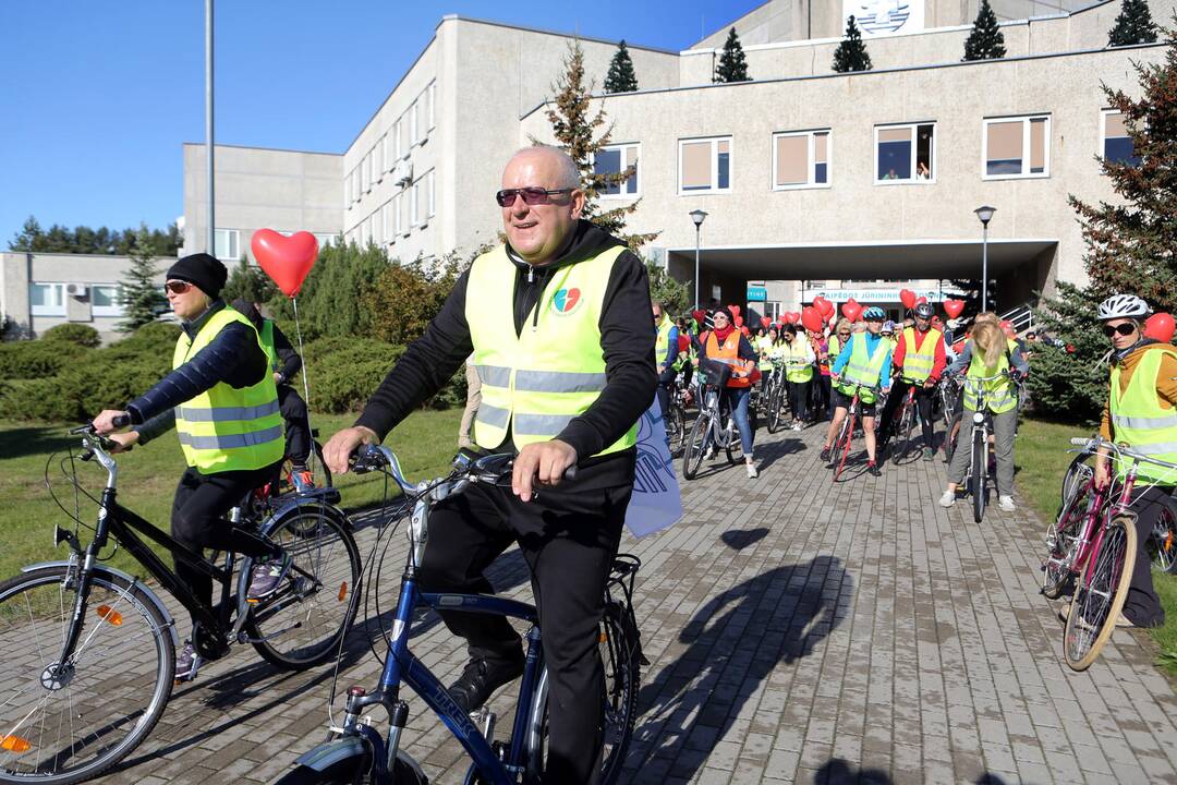 Jūrininkų ligoninės medikų žygis dviračiais