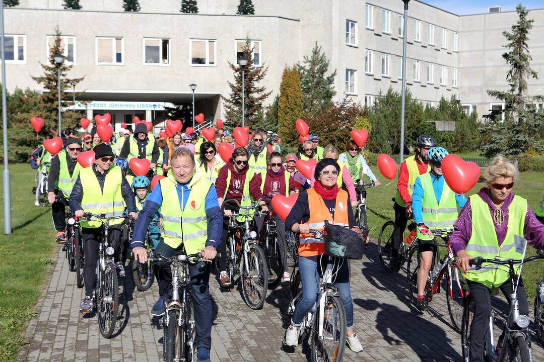 Jūrininkų ligoninės medikų žygis dviračiais
