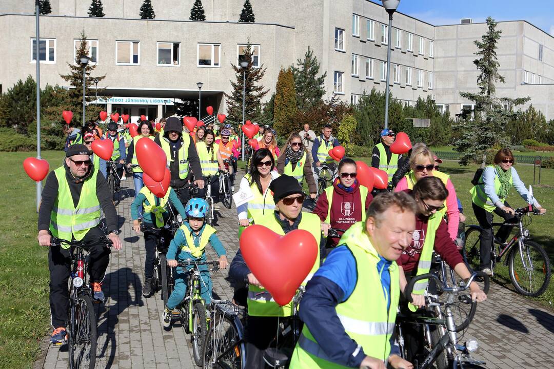 Jūrininkų ligoninės medikų žygis dviračiais