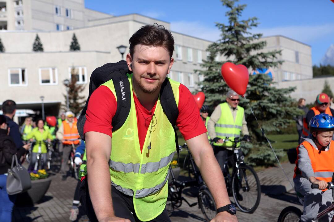 Jūrininkų ligoninės medikų žygis dviračiais