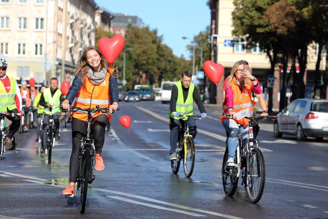Jūrininkų ligoninės medikų žygis dviračiais