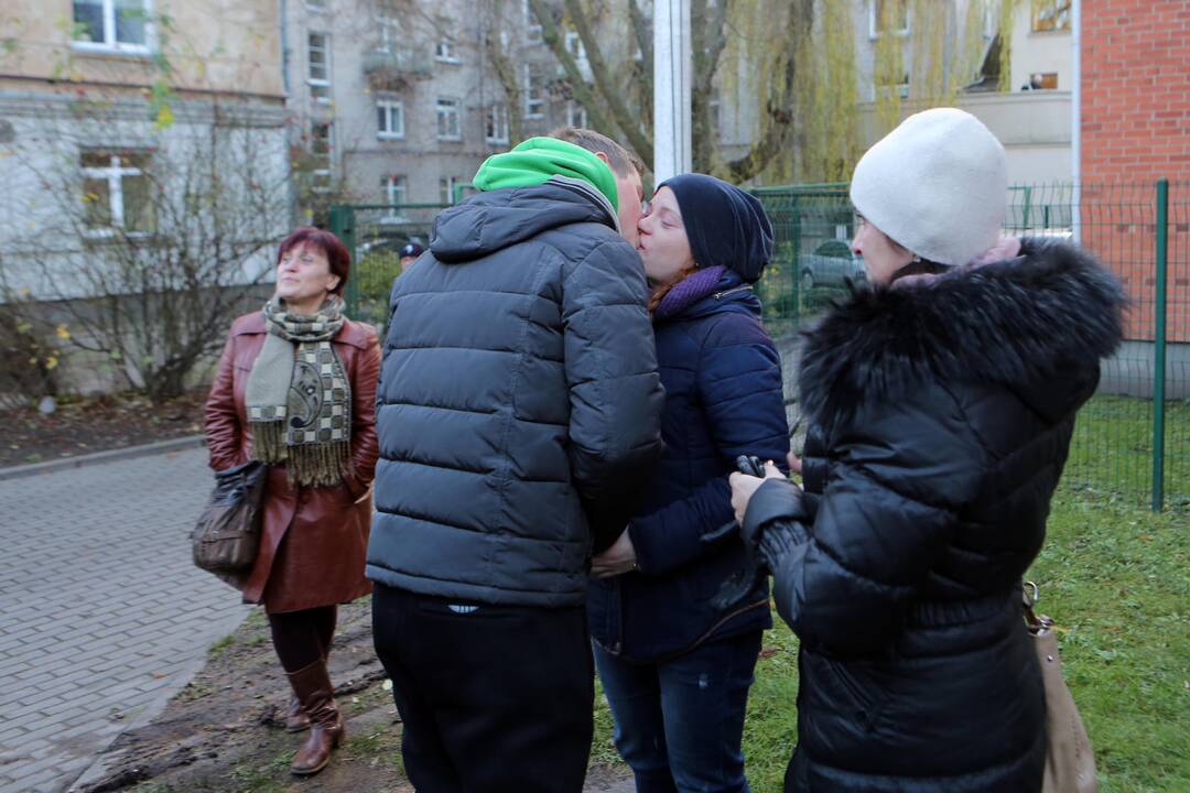 Pusšimtis naujokų iš Klaipėdos išvažiavo tarnauti Lietuvai