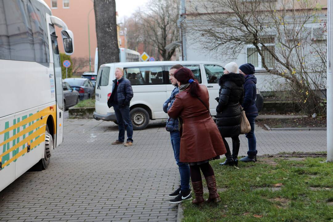 Pusšimtis naujokų iš Klaipėdos išvažiavo tarnauti Lietuvai