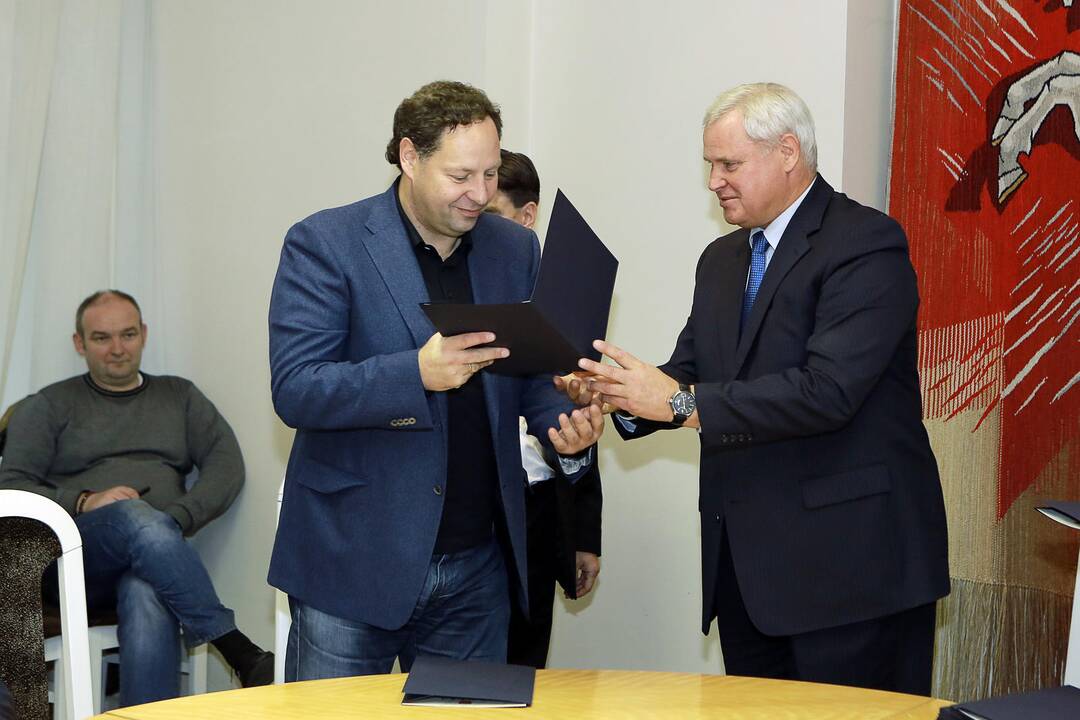 "Atlanto" komandą pasveikino meras