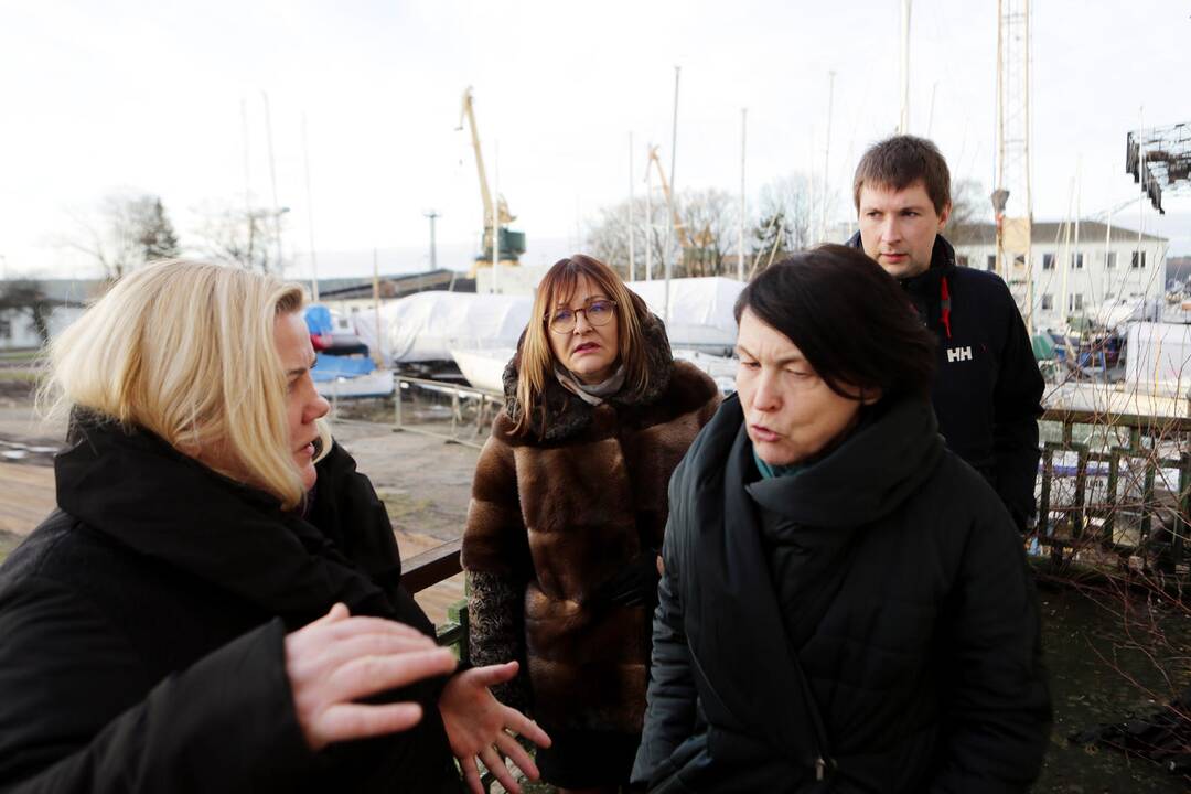 Apžiūrėjo buvusią jachtų klubo "Neptūnas" bazę