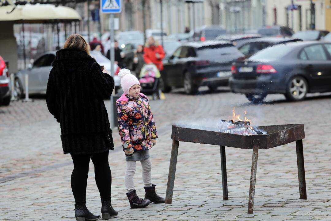 Klaipėdiečius vaišino žuviene