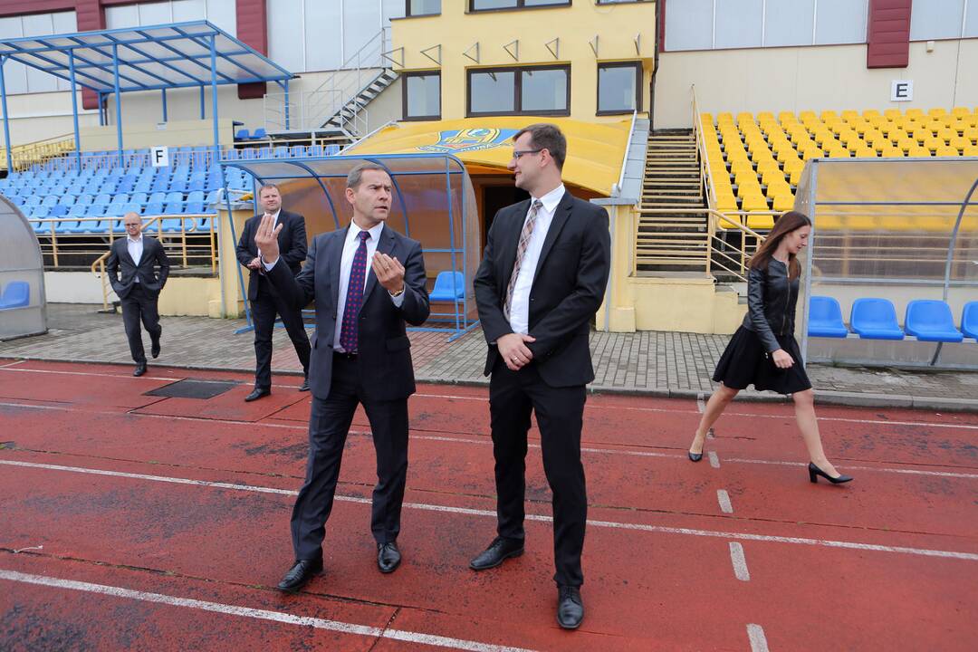Centriniam stadionui - "Klaipėdos nafta" parama