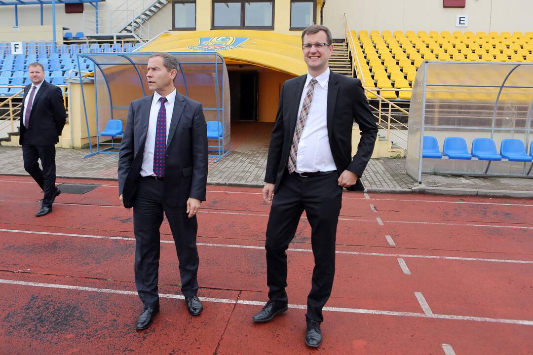 Centriniam stadionui - "Klaipėdos nafta" parama