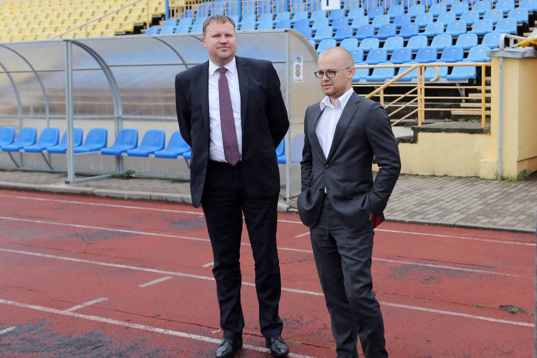 Centriniam stadionui - "Klaipėdos nafta" parama