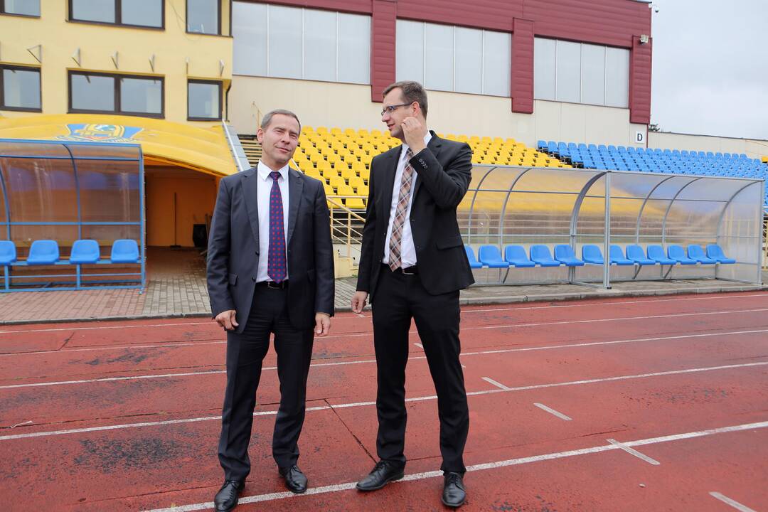 Centriniam stadionui - "Klaipėdos nafta" parama