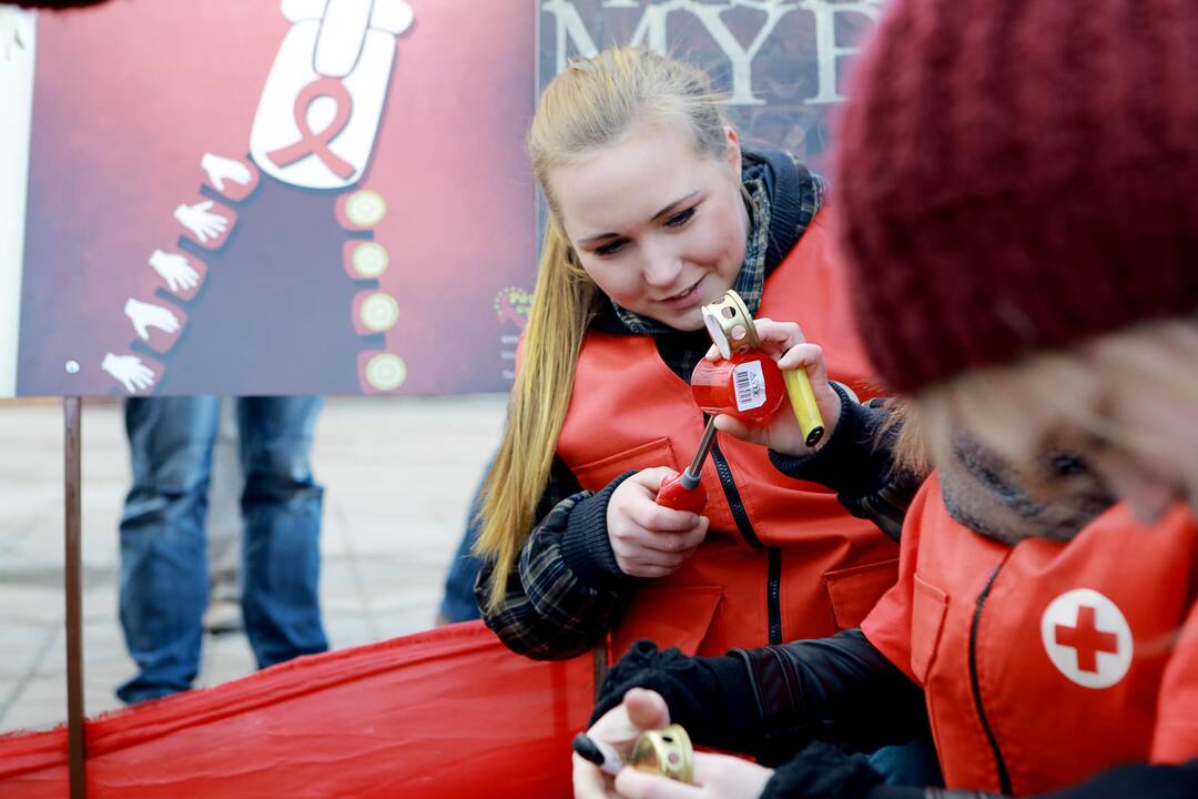 Pasaulinės AIDS dienos paminėjimas Klaipėdoje