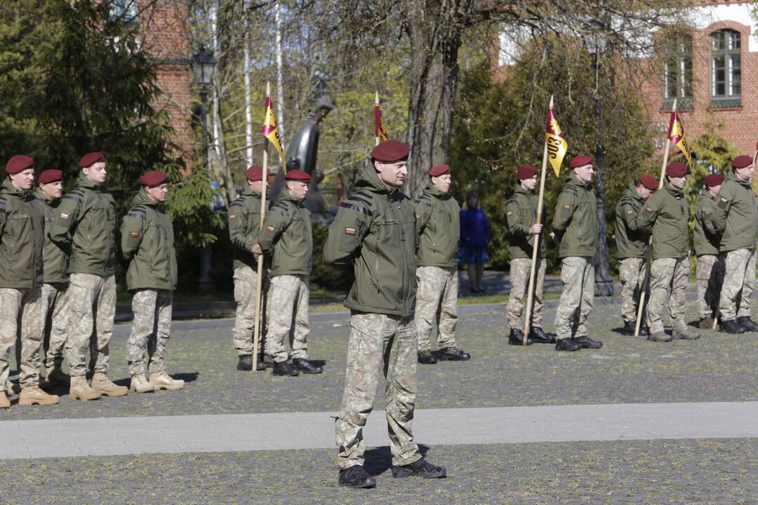 Karių grįžusių iš Malio sutikimo ceremonija