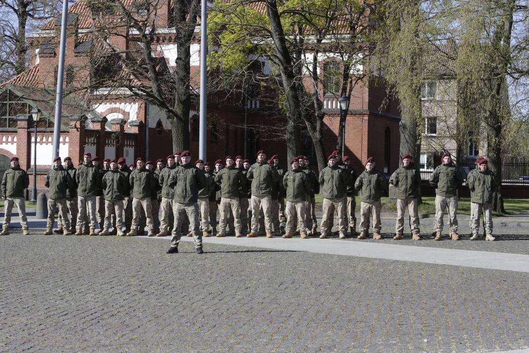 Karių grįžusių iš Malio sutikimo ceremonija