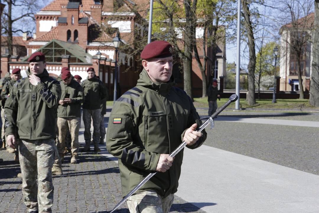 Karių grįžusių iš Malio sutikimo ceremonija