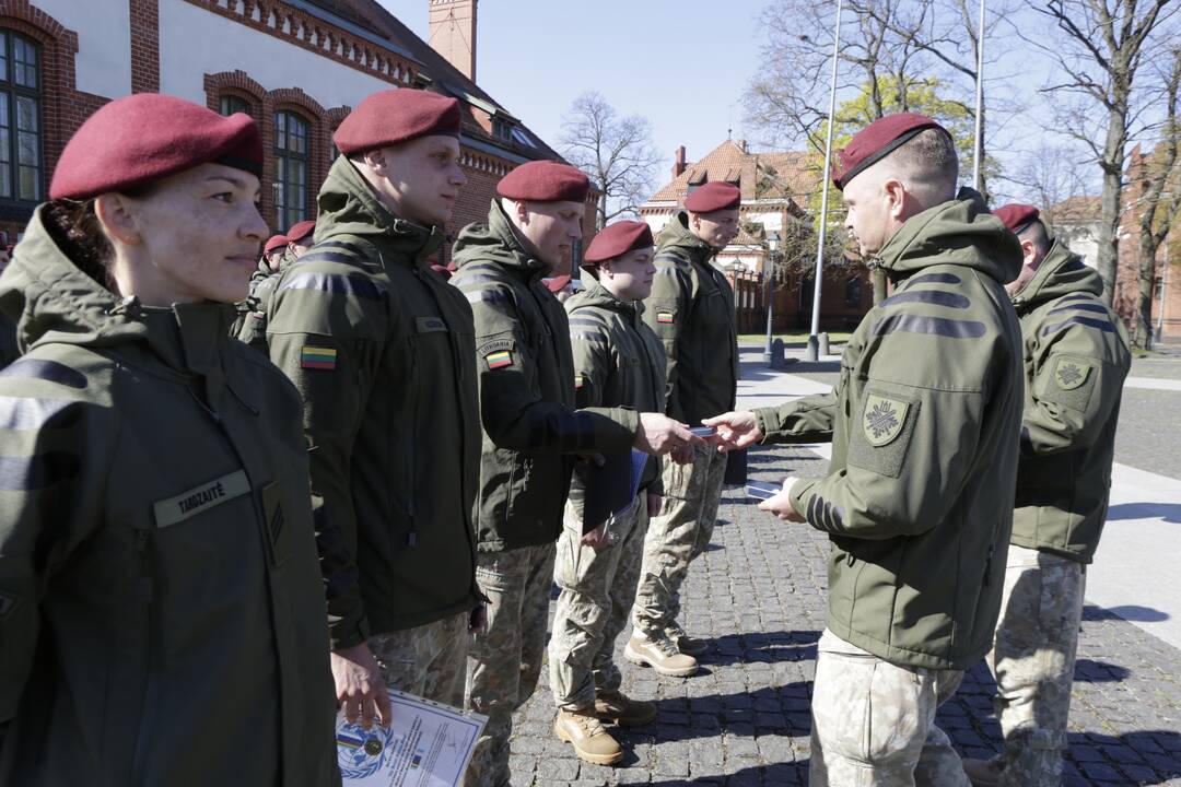 Karių grįžusių iš Malio sutikimo ceremonija