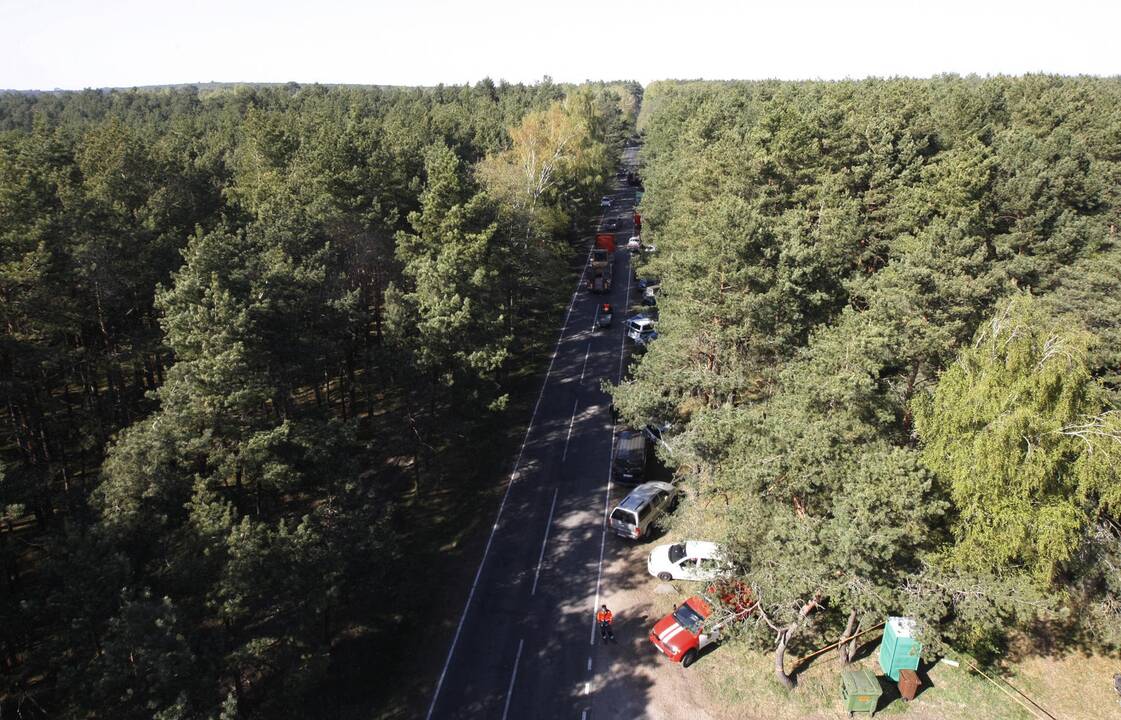 Kuršių nerijos gaisrą sutramdė gausios ugniagesių ir kariškių pajėgos