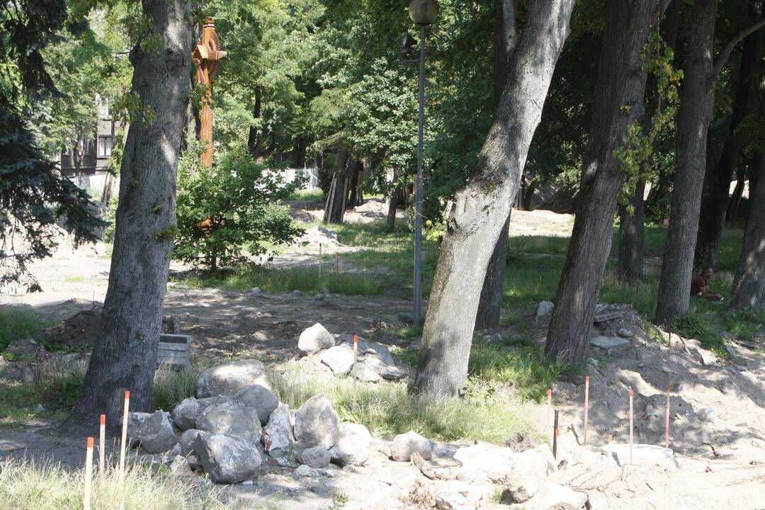 Dangės skveras: prašoma pratęsti darbų terminą