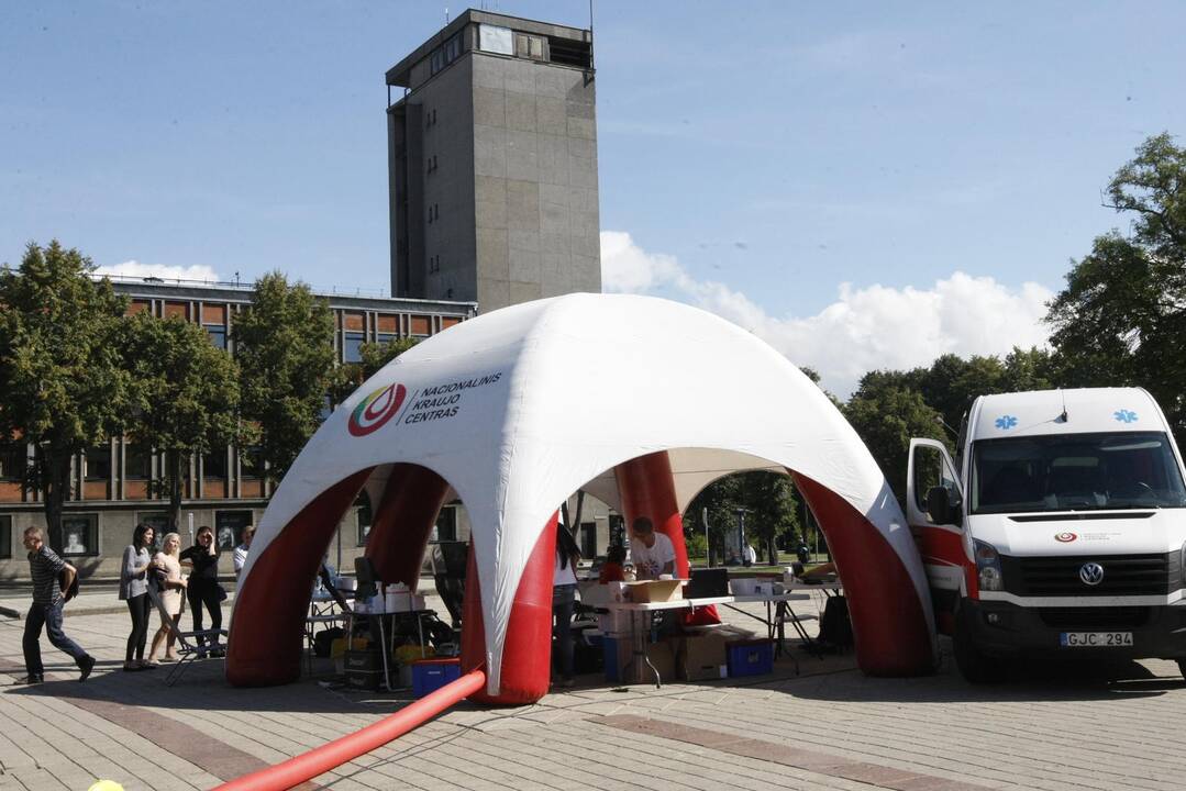 Klaipėdiečiai aukojo kraują