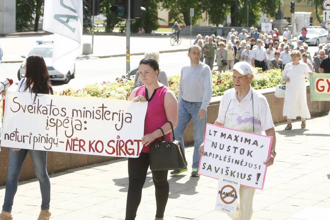 Mitingas prieš dideles kainas