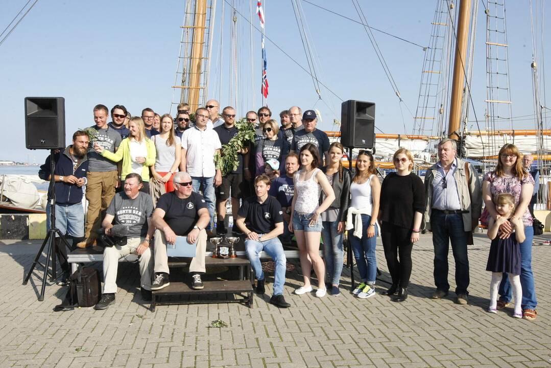 Ekspedicija baigta: burlaivis „Brabander“ švartavosi Klaipėdos uoste