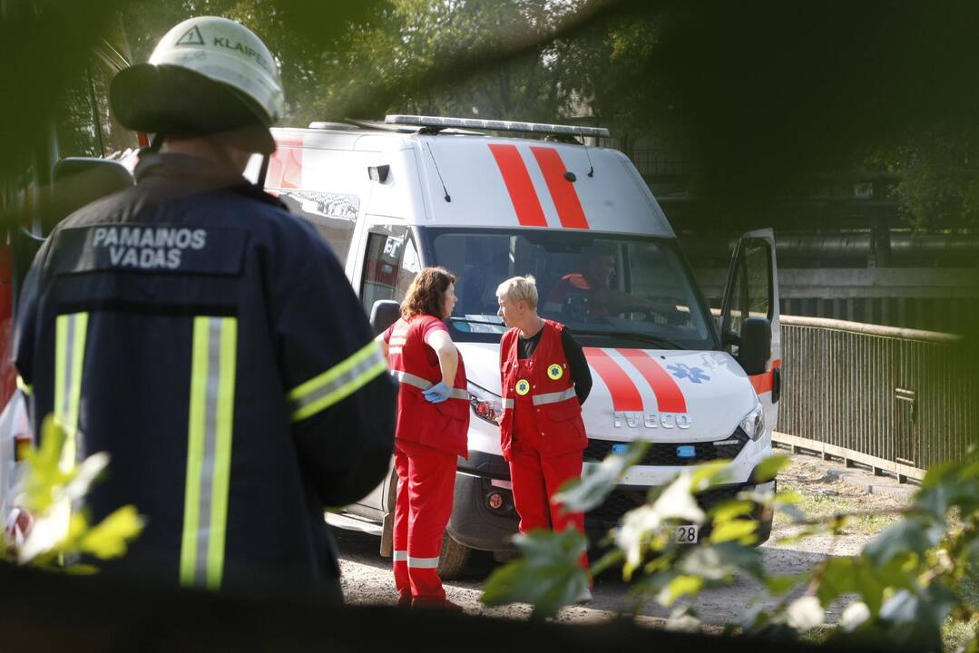 Klaipėdoje nuo tilto į upę nušokusio vyro atgaivinti nepavyko