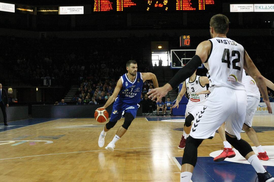 LKL krepšinio rungtynės: „Neptūnas“ – „Nevėžis“