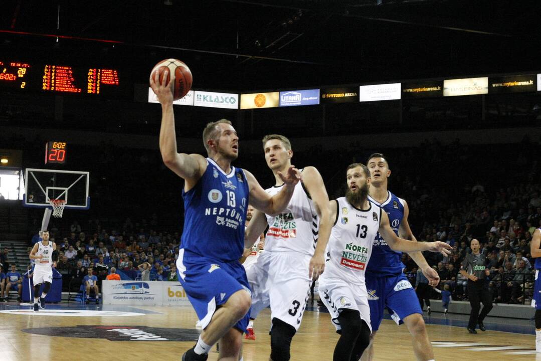 LKL krepšinio rungtynės: „Neptūnas“ – „Nevėžis“