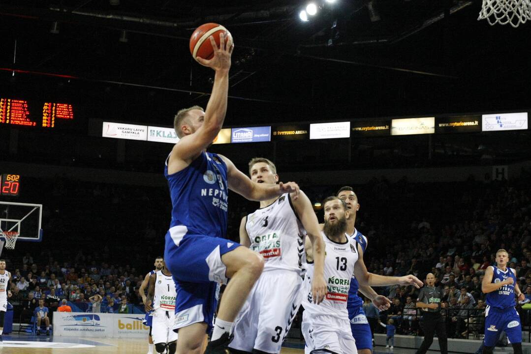 LKL krepšinio rungtynės: „Neptūnas“ – „Nevėžis“